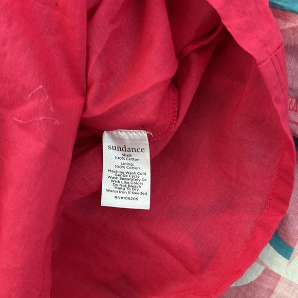 SUNDANCE “Iberia” Geo Peasant Maxi Skirt Tiered Coastal Cowgirl Beachy Pink - Picture 5 of 8